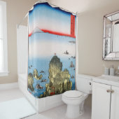 航海のな伊勢国HiroshigeのFutami湾 シャワーカーテン (インサイチュ)