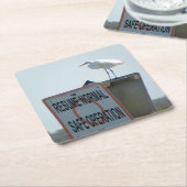 航海のな印のコースター スクエアペーパーコースター (アングル)