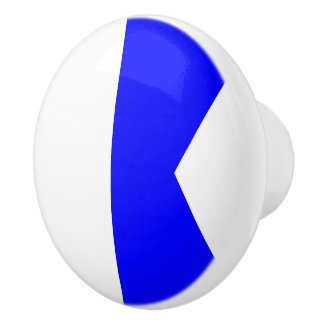 航海のな印コード旗の手紙アルファ セラミックノブ