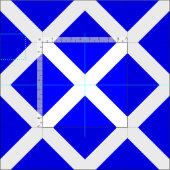 航海のな印コード旗の手紙M "マイク" ファブリック (タイル)