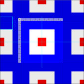 航海のな印コード旗の手紙W "ウィスキー" ファブリック (タイル)