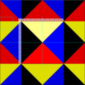 航海のな印コード旗の手紙Z "ズールー" ファブリック (タイル)