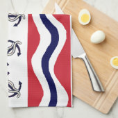 航海のな台所タオル キッチンタオル (四つ折り)