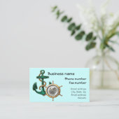 航海のな名刺のテンプレート 名刺 (スタンド正面)