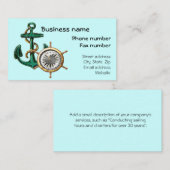 航海のな名刺のテンプレート 名刺 (正面/裏面)