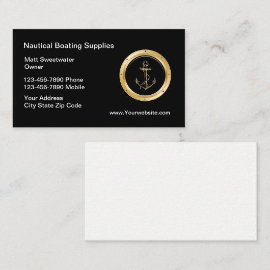 航海のな名刺 名刺 (正面/裏面)