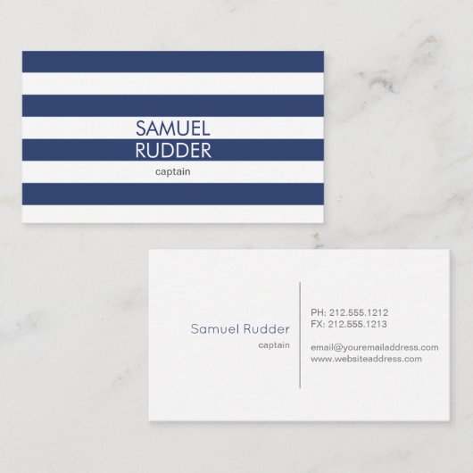 航海のな名刺 名刺 (正面/裏面)