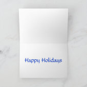 航海のな図表のクリスマスカード-幸せな休日 シーズンカード (内部)