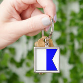 航海のな国際的な海上シグナルフラグの手紙 キーホルダー (手)