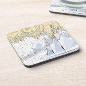 航海のな地図素晴らしい南湾のニューヨークのコースター コースター (左側)