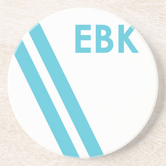 航海のな帆コースター-ターコイズのストライプ コースター