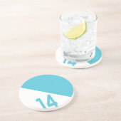 航海のな帆コースター-ターコイズ数 コースター (側面)