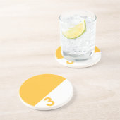 航海のな帆コースター-黄色い数 コースター (側面)