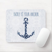 航海のな引用文|家族はあなたのいかりです マウスパッド (マウス)