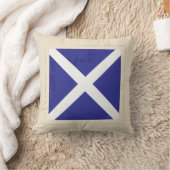 航海のな手紙"M"のシグナルフラグ クッション (ブランケット)