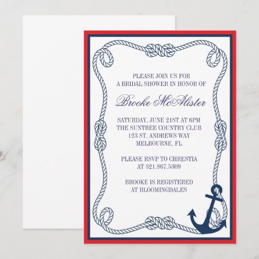 航海のな招待状 招待状 (正面/裏面)