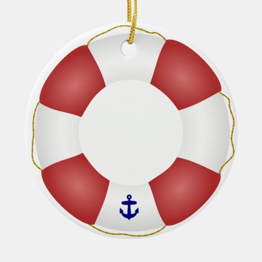 航海のな救命具 セラミックオーナメント (正面)