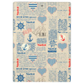航海のな新聞パターン クリップボード (裏面)