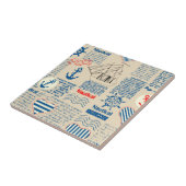 航海のな新聞パターン タイル (側面)