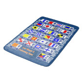 航海のな旗のアルファベット バスマット (アングル)