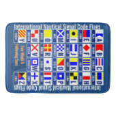 航海のな旗のアルファベット バスマット (正面)