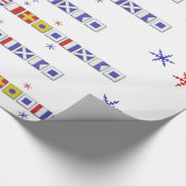 航海のな旗のメリークリスマスのギフト用包装紙 ラッピングペーパー (角)