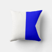 航海のな旗信号の手紙A クッション (裏面)