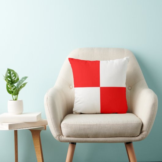 航海のな旗信号の手紙Uのユニフォーム クッション (椅子)