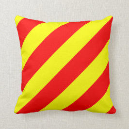 航海のな旗信号の手紙Yのヤンキー クッション