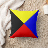 航海のな旗信号の手紙Zのズールー クッション (ブランケット)