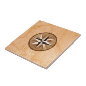 航海のな星ライト木製の象眼の一見 タイル (側面)