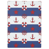航海のな星条旗パターン クリップボード (裏面)