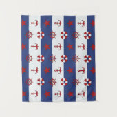 航海のな星条旗パターン タペストリー (正面)