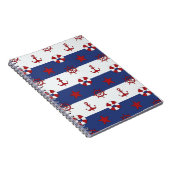 航海のな星条旗パターン ノートブック (右側)
