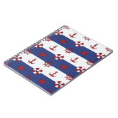 航海のな星条旗パターン ノートブック (左側)