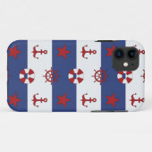 航海のな星条旗パターン Case-Mate iPhoneケース (裏面(横))