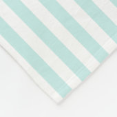 航海のな水及び白のストライプの濃紺のいかり フリースブランケット (角)