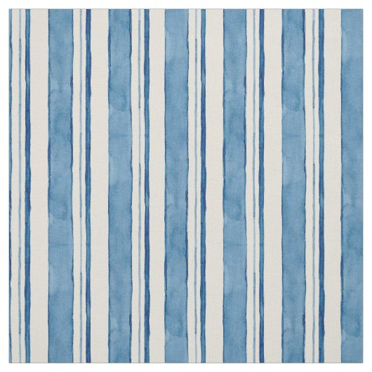 航海のな水彩画の手塗りの縞模様 ファブリック (見本)