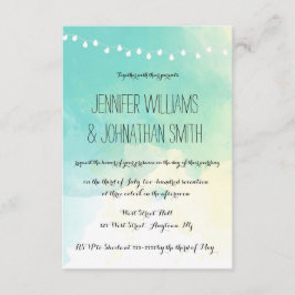 航海のな水彩画の結婚式招待状 招待状