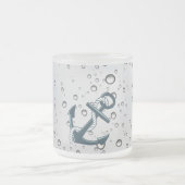 航海のな沈降のいかりの世界で最も最高のなパパ フロストグラスマグカップ (中央)