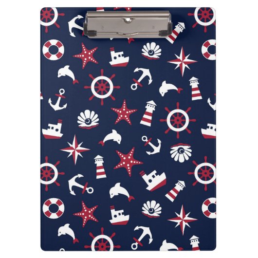航海のな海パターン クリップボード (正面)