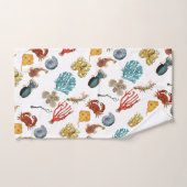 航海のな海老化する珊瑚モンスターパターンヴィンテージ バスタオルセット (ハンドタオル)