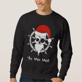 航海のな海賊サンタのクリスマスの休日YoHoHo スウェットシャツ