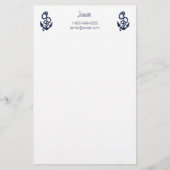 航海のな海軍いかりパターン 便箋 (正面)