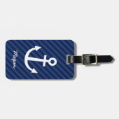 航海のな海軍いかり ラゲッジタグ (正面横)