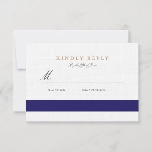 航海のな海軍バルミツワーRSVP 出欠カード (正面)