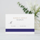 航海のな海軍バルミツワーRSVP 出欠カード (スタンド正面)