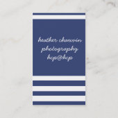 航海のな海軍プレッピーなヨットの名刺 名刺 (裏面)