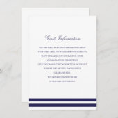 航海のな海軍結婚式の挿入物 エンクロージャーカード (正面/裏面)