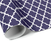 航海のな濃紺のクローバーパターンギフト用包装紙 ラッピングペーパー (ロールコーナー)